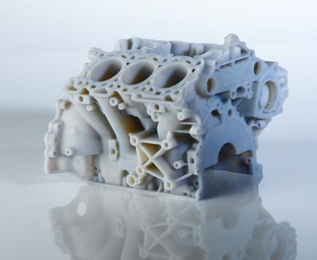 Eden 3D-printed engine. Image courtesy of Objet.