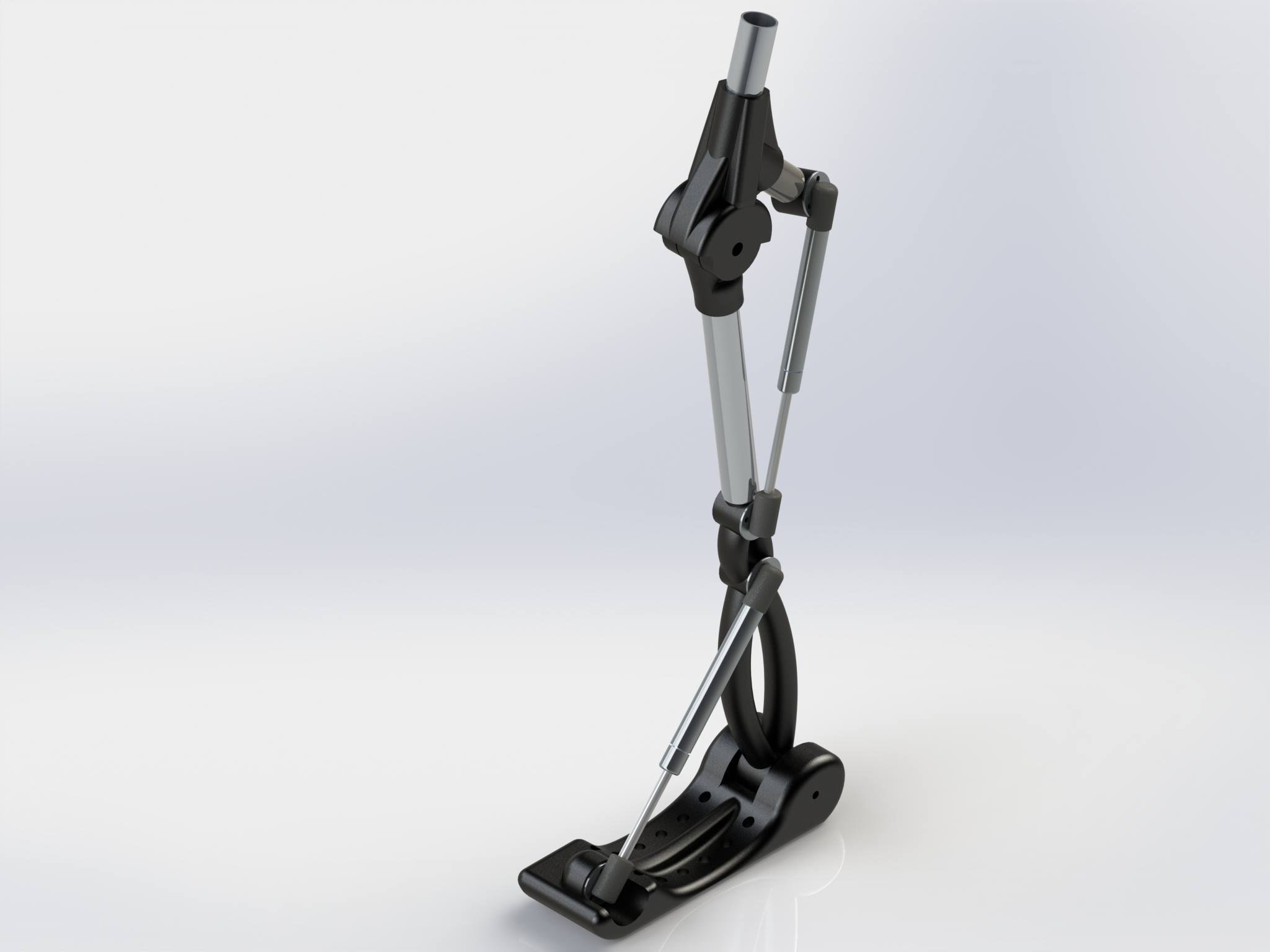 Robohand's latest work-in-progress, the Roboleg, will offer affordable mobility. Courtesy of Robohand.