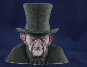Scrooge: An example of a the output from the Mcor Iris 3D printer. 