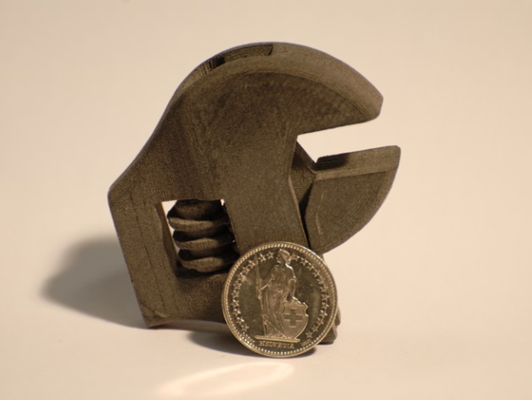 Sintratec's take on the venerable 3D printed wrench. Courtesy of Sintratec.