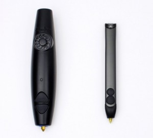 The new 3Doodler pen is significantly smaller than its predecessor. Image: 3Doodler