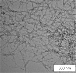 These tiny strands of cellulose could be the key to strong AM parts. Courtesy of American Process.