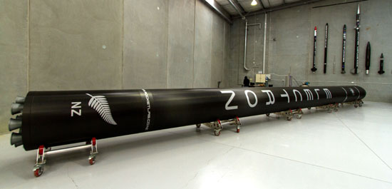 RocketLab's Electron launch vehicle is powered by the Rutherford rocket, which was built largely from 3D printed parts. Courtesy of RocketLab.
