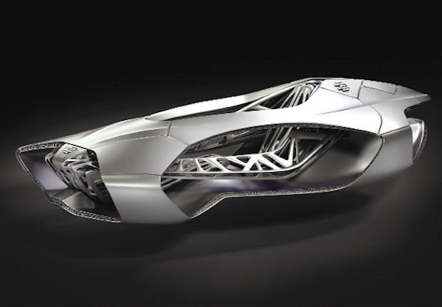 The Genesis concept vehicle is designed to be manufactured as one singular part.