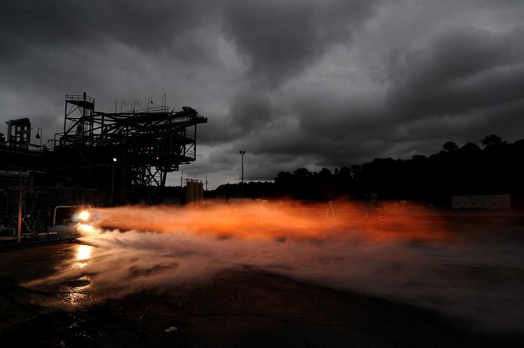 NASA test fires 3D printed rocket. Courtesy of NASA.