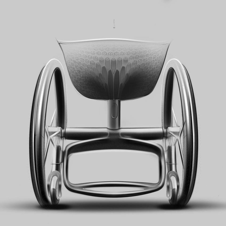 The GO wheelchair is a high tech alternative to conventional designs, utilizing 3D printing in its production. Courtesy of Layer.